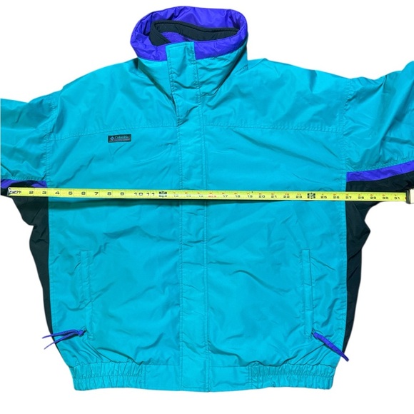 Vintage Columbia Bugaboo Ski Jacket Men’s XL Teal Purple Made in USA 90s - Picture 5 of 16